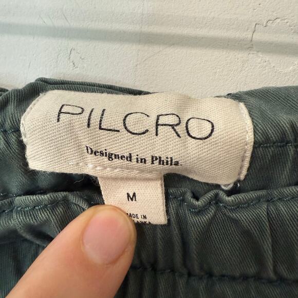 Anthropologie Pilcro Women's Izzie Pants Pull On Barrel Leg Dark Green Medium - Picture 5 of 6